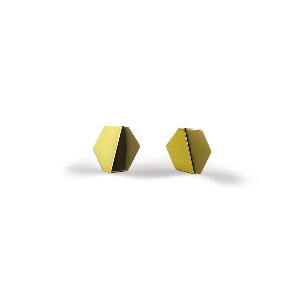 Hexagon earrings small