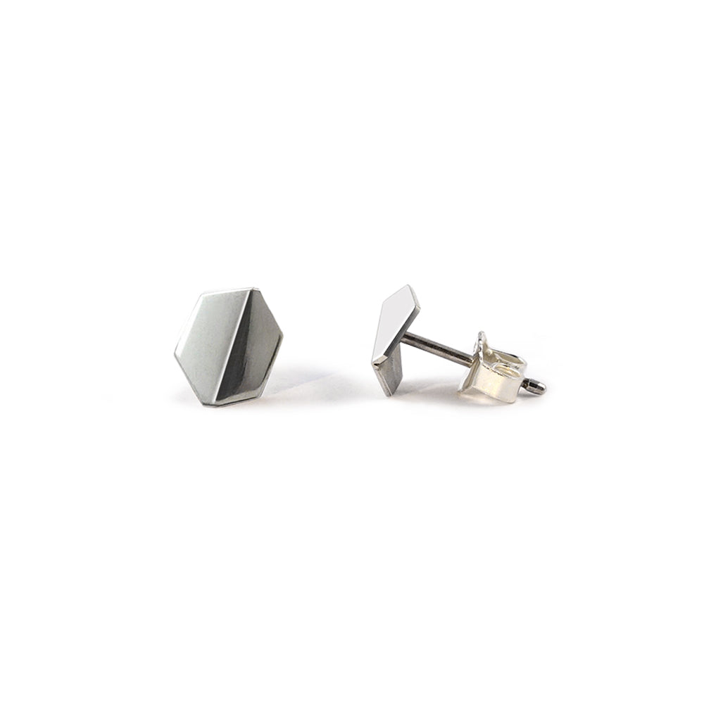 Hexagon earrings small