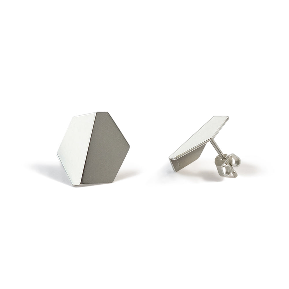Hexagon Earrings large