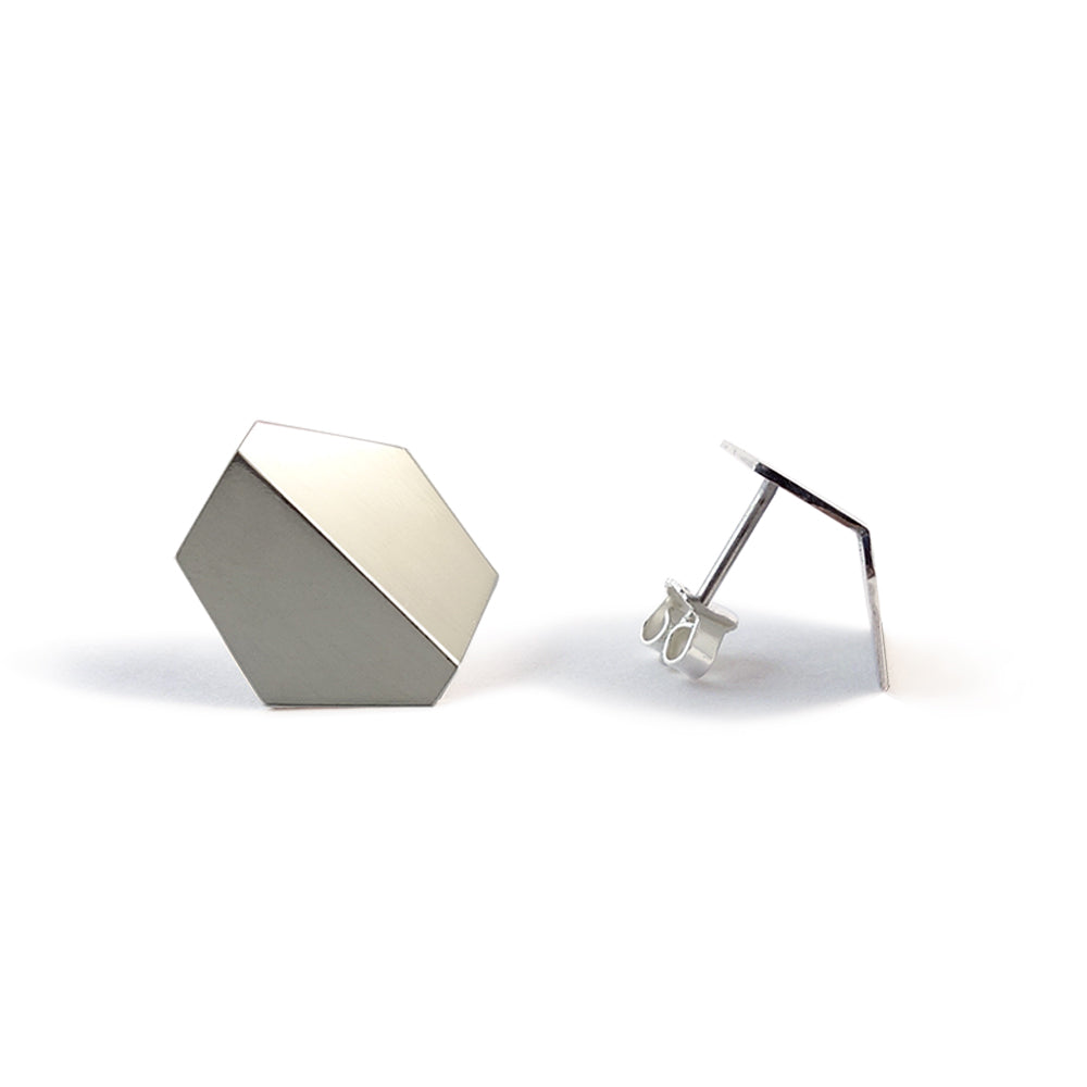 Hexagon Earrings large