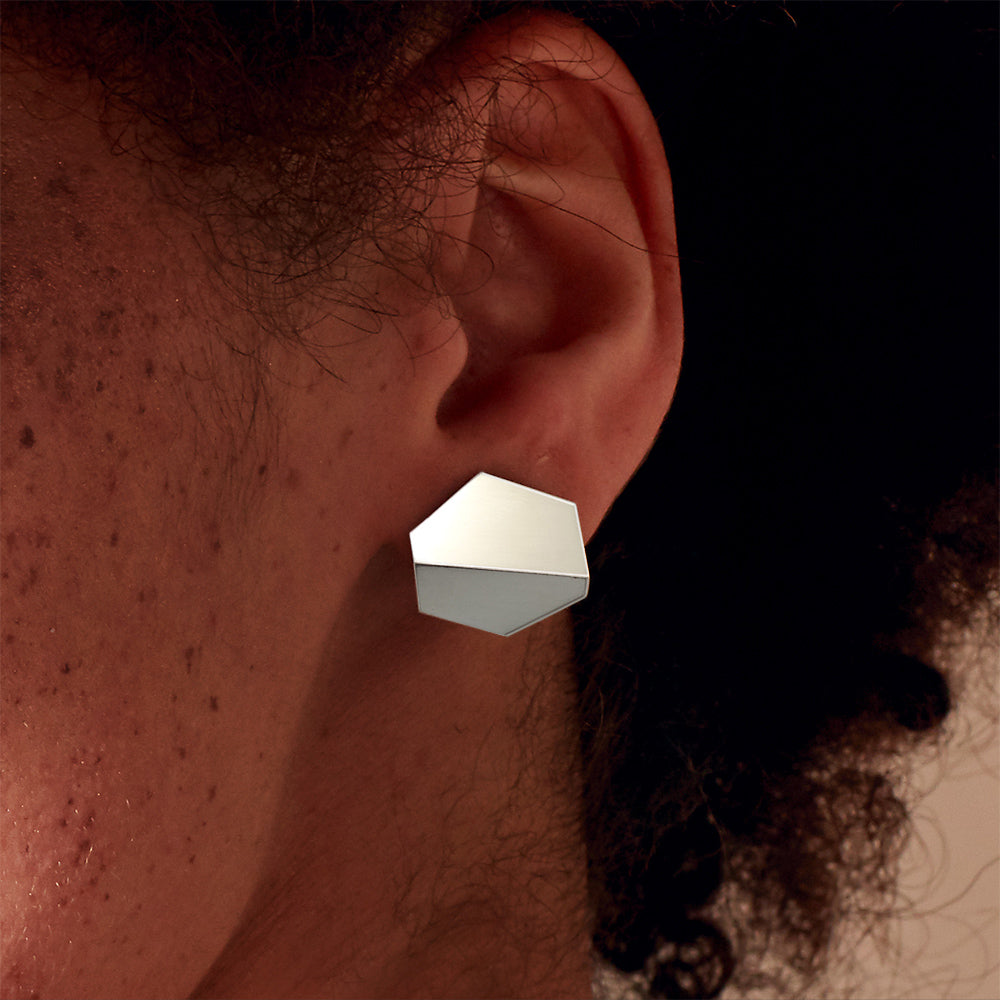 Hexagon Earrings large