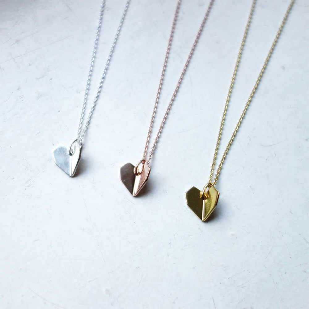 Hearts Folded necklace