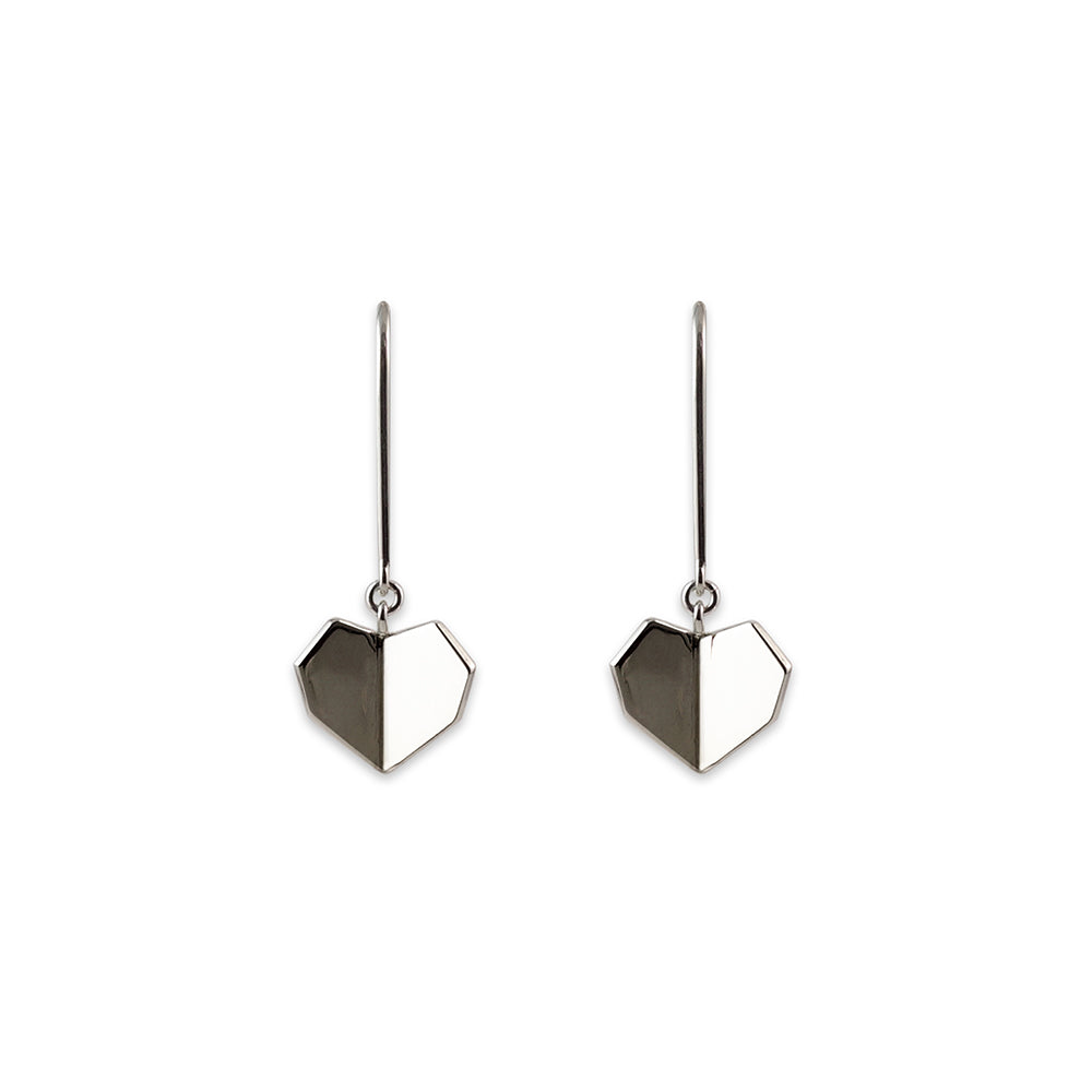 Hearts Folded Earrings